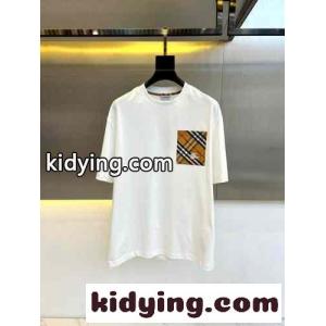 お洒落 コットン 半袖Tシャツ バーバリー ブランド コピー Tシャツ コピー クルーネック ホワイトkid26XDmWja