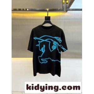 カジュアル クルーネック 半袖Tシャツ バーバリー コピーブランド Tシャツ 偽物 コットンkid26rqyiGf