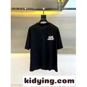 定番 お洒落 ロゴ 半袖Tシャツ ルイ・ヴィトン Tシャツ コピー コットン ブラックkid269n8Dqq