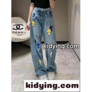 お洒落 クロスパッチ デニムパンツ クロムハーツ コピーブランド ジーンズ コピー 合わせやすいkid26aei0je