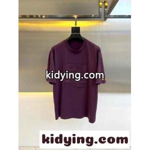 カジュアル リラックス コットン 半袖Tシャツ フェンディ コピー Tシャツ コピー パープルkid26TrGHba