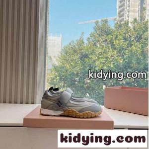 Tyre テクニカルファブリックxレザー バレリーナ ミュウミュウ ブランド コピー スニーカー コピー グレーkid26bOf8Pf