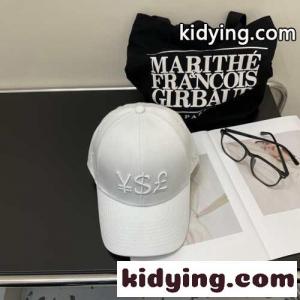 シンプル 合わせやすい 刺繍入り イヴ・サンローラン コピー キャップ 偽物 帽子 ホワイトkid26ii4jmC