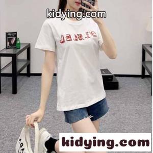 イヴ・サンローラン ブランド コピー Tシャツ コピー シンプル ロゴ入り コットン 半袖Tシャツkid26nme0bm