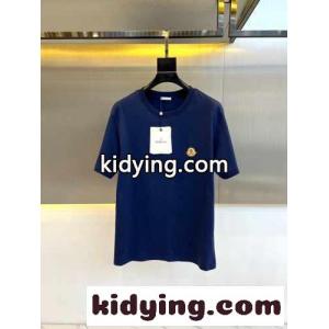 シンプル カジュアル コットン 半袖Tシャツ モンクレール ブランド コピー Tシャツ コピー ブルーkid26zC8L1j