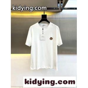 シンプル カジュアル コットン 半袖Tシャツ モンクレール コピー Tシャツ コピー ホワイトkid26vyyayq