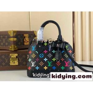Louis vuitton コピーブランド x 村上隆 LV × TM アルマ BB スーパーコピー M13078 ブラックkid26zuCOHb