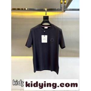 モンクレール コピー Tシャツ コピー シンプル クルーネック 半袖Tシャツ ダークグレーkid261zKP5f