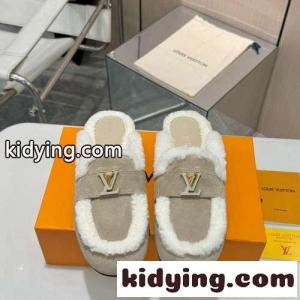 人気 LV カプリ・オープン・ローファー ルイヴィトン コピーブランド シューズ コピー ベージュkid26KDeuau
