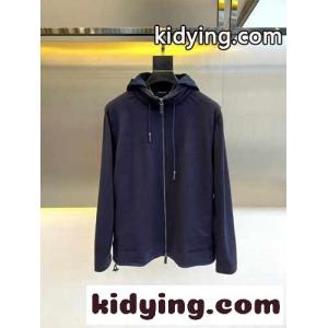 隠しフード付き カシミヤ混 ブルゾン エルメネジルド・ゼニア ジャケット コピー ネイビーkid26PLHrKD