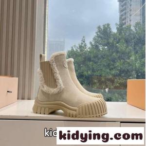 人気 お洒落 ルイヴィトン コピー ブーツ コピー 秋冬 レディース アンクルブーツ ベージュkid26551bqC