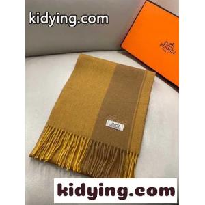 エルメス ブランド コピー スカーフ コピー シンプル 上品 カシミヤ マフラー カーキkid26GfiOLj