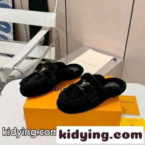 人気 LV カプリ・オープン・ローファー ルイヴィトン ブランド コピー シューズ コピー ブラックkid26nOzyuC