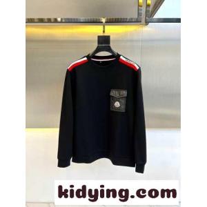 カジュアル お洒落 コットン スウェットシャツ モンクレール コピー Tシャツ コピー ブラックkid26i4zOLv
