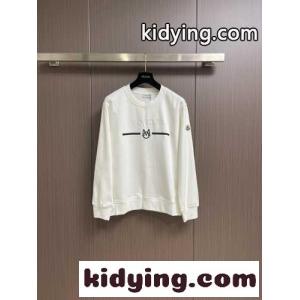 モンクレール コピー Tシャツ コピー カジュアル ロゴ入り コットン スウェットシャツ ホワイトkid260Hzamu