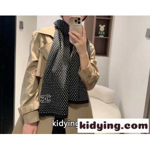 洗練された カシミヤ ニットマフラー シャネル スーパーコピー スカーフ 偽物 ユニセックス ブラックkid26rCmqqa