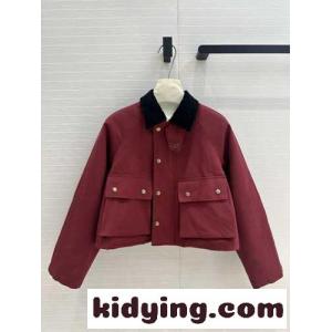ロエベ コピーブランド ジャケット コピー コットンブレンド お洒落 トラペーズジャケットkid26bK9fee