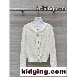 シンプル スイート クルーネック カーディガン シャネル スーパーコピー ニット コピー ホワイトkid264nK1Xf