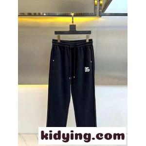 カジュアル ロゴ入り スウェットパンツ ドルチェ&ガッバーナ コピーブランド パンツ コピー ブラックkid26fWve4f