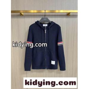 定番 カシミヤ フード付き ジップアップフーディー トムブラウン コピー ニット コピー ネイビーkid26PPv8Lv