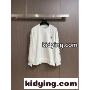 カジュアル ロゴプリント コットン スウェットシャツ モンクレール コピー Tシャツ コピー ホワイトkid26zS9Lzy
