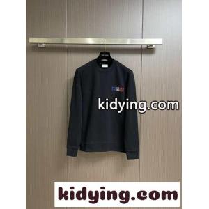 カジュアル ロゴ入り コットン スウェットシャツ モンクレール ブランド コピー Tシャツ コピー ブラックkid26f4zm0z