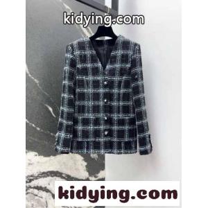 洗練された Vネックチェック柄 ツイードジャケット シャネル コピー ジャケット コピー レディースkid26euuSPj