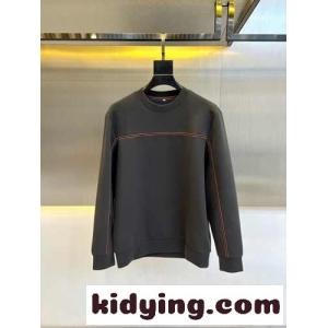 シンプル エルメネジルド・ゼニア Tシャツ コピー クルーネック スウェットシャツ ダークグレーkid26Tbuy0b