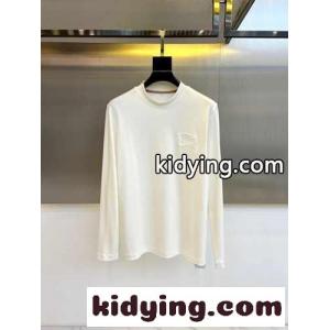 シンプル 上品 ロゴ入り 長袖Tシャツ バーバリー ブランド コピー 長袖Tシャツ 偽物 ホワイトkid26CmaqKv