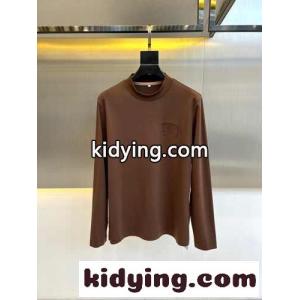 シンプル 上品 ロゴ入り 長袖Tシャツ バーバリー コピー 長袖Tシャツ 偽物 ブラウンkid26PjWT5z