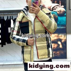 定番 カジュアル チェック柄 ダウンブルゾン バーバリー コピーブランド ダウンジャケット 偽物kid26ruy09j