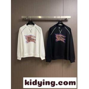 人気 お洒落 バーバリー スーパーコピー 長袖Tシャツ 偽物 ロゴ入り コットン スウェットシャツkid26T5veyC