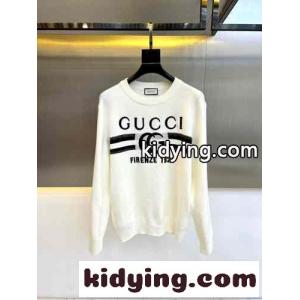 合わせやすい ロゴ クルーネック グッチ コピー セーター コピー プルオーバー ホワイトkid26n01Lzm