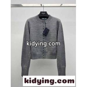 prada コピー セーターコピー トップス ニット ウール 暖かい 保温 アウター アウター 女性 柔軟 グレイkid26myuWvu