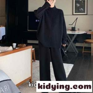 YSL サンローラン コピーブランド セットコピー ニットセット カジュアル 2点セット 高級感 ファッション ブラックkid26nSXj4n