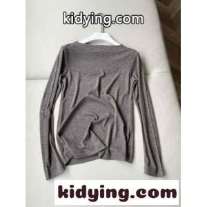YSL サン ローラン ボーダー t シャツ偽物 長袖 トップス 純綿 シンプル 薄い グレイkid26KDSXve