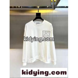 カジュアル ロゴ コットン スウェットシャツ ロエベ ブランド コピー Tシャツ コピー ホワイトkid26nOfGnq