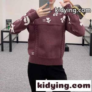 シャネル コピー セーター コピー 可愛い カジュアル クルーネック プルオーバーkid26vqqqKD