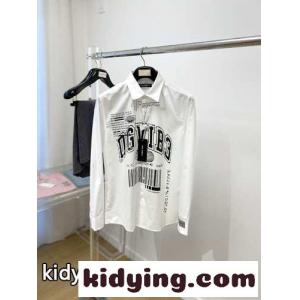 ドルチェ&ガッバーナ コピー シャツ コピー カジュアル プリント ロングスリーブシャツ ホワイトkid26i0jiqa