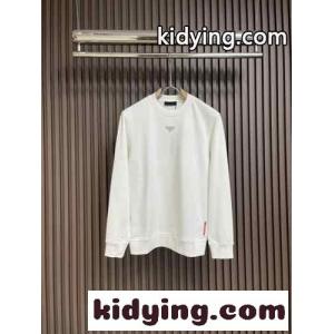 定番 カジュアル コットン スウェットシャツ プラダ スーパーコピー Tシャツ コピー ホワイトkid26Da4X1f