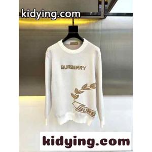 おしゃれ ロゴ ウールセーター バーバリー スーパーコピー セーター コピー ホワイトkid26fWvy0j