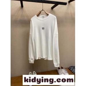 オーバーサイズフィット ロングスリーブTシャツ ロエベ ブランド コピー Tシャツ コピー ホワイトkid26z0ziiu