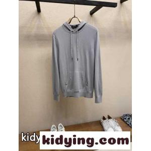 シンプル 上品 ウール フーディー エルメネジルド・ゼニア ニット コピー グレーkid265buKre