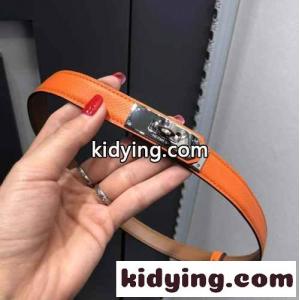 エルメス コピーブランド ベルト コピー レディース ケリーバックル スリムベルト オレンジkid26Gfe01z