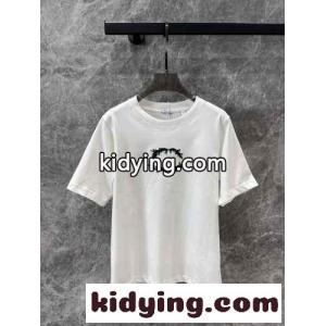 シスル ロゴ コットンTシャツ バーバリー ブランド コピー Tシャツ コピー ホワイトkid26GnmKHr