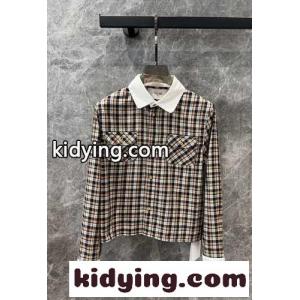 シルク チェック クロップドシャツ セリーヌ スーパーコピー シャツ コピー レディースkid26r0LbOf