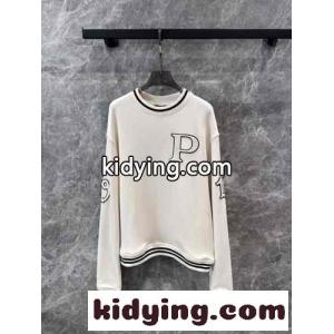 パッチ付 コットン スウェットシャツ プラダ コピー Tシャツ コピー ユニセックスkid269fSjyy