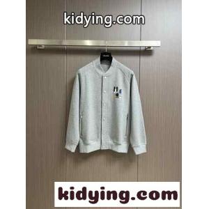 テディブルゾン レザーパッチ ジュ・ダドレス エルメス コピー ジャケット コピー グレーkid26fCmWHz