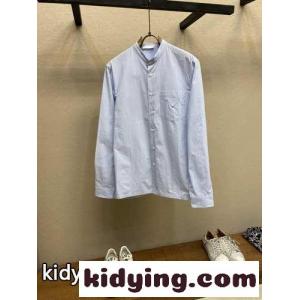 上品 洗練された オフィサーシャツ プラダ ブランド コピー シャツ コピー メンズ トップスkid26CyWTHb