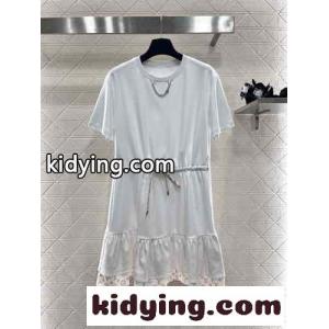 可愛い モノグラムフラウンスTシャツドレス ルイヴィトン コピーブランド ワンピース コピーkid26PD4b4f